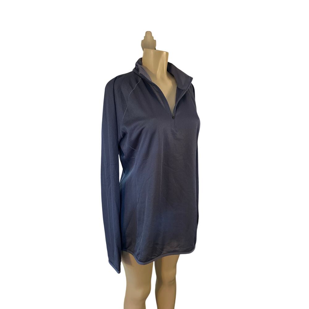 Women XL Mountain Hardwear AirMesh Half Zip Pullover Base Layer Shirt Top Gray